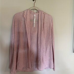 Lululemon Sundown sweater wrap Heathered ballet slipper